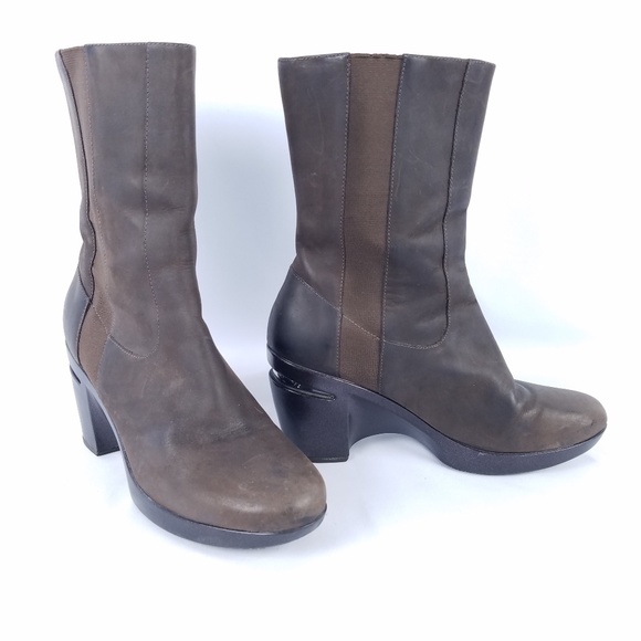 Cole Haan Shoes - COLE HAAN Wedge Boots Low Calf Leather Nike Air